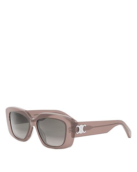 CELINE Triomphe 55mm Gradient Geometric Sunglasses